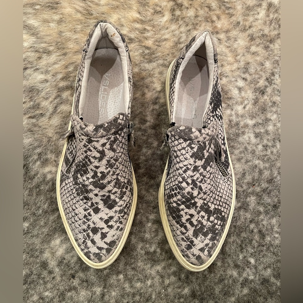 J SLIDES flat sneakers with zippers